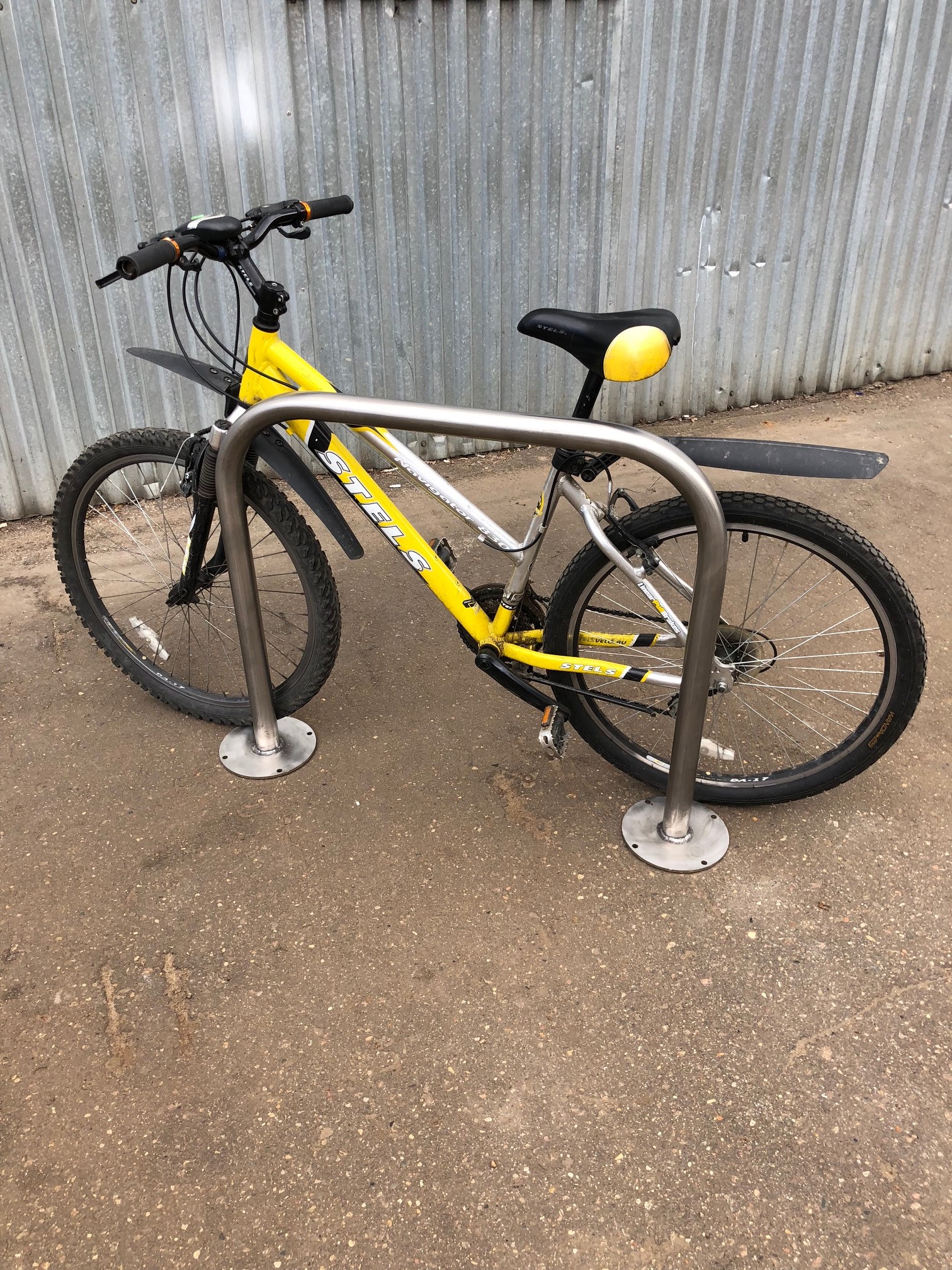 Велопарковка ПИ из нержавеющей стали