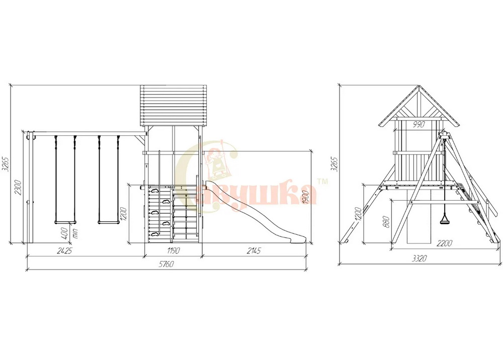 Детская площадка Савушка ХИТ 6