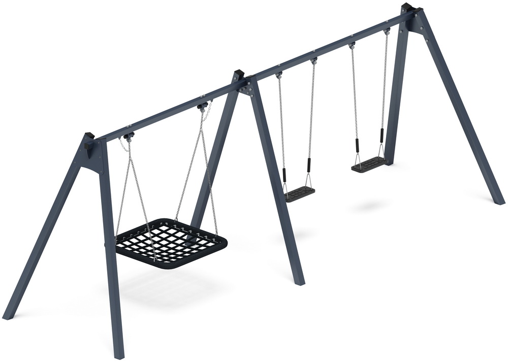 Качели М3 тройные ИО 13.М.06.03.03.01 (графит)