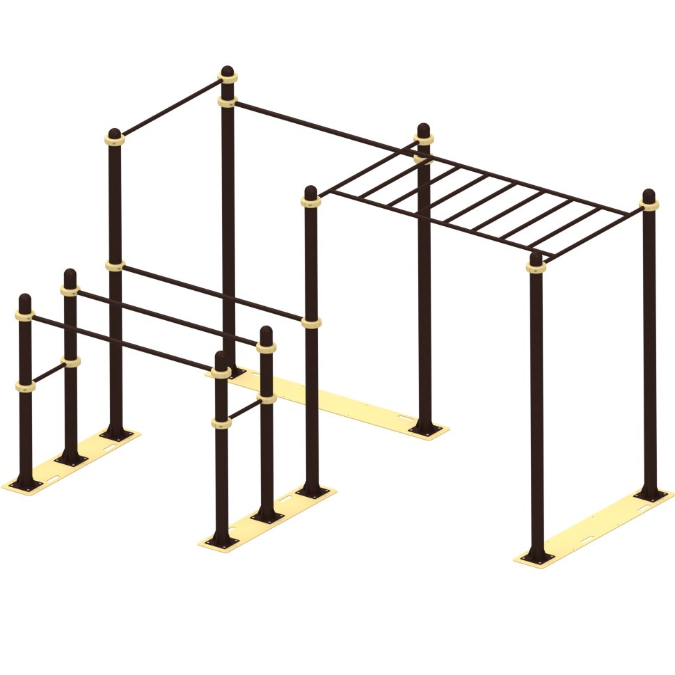 Мобильный комплекс для Воркаут Air-Gym  Стандарт-11