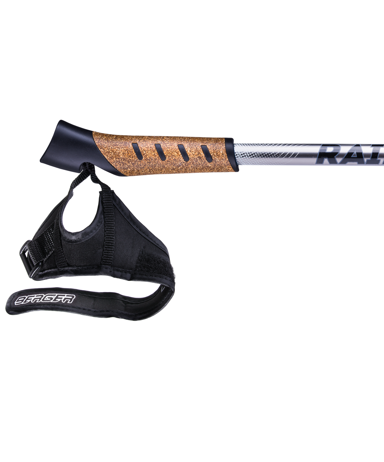 Палки для скандинавской ходьбы Rainbow, 77-135 см, 2-секционные, серый/белый