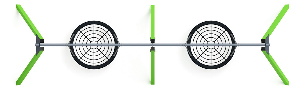 Качели-гнездо М2 двойные ИО 12.М.05.05.01-02 (зеленый)