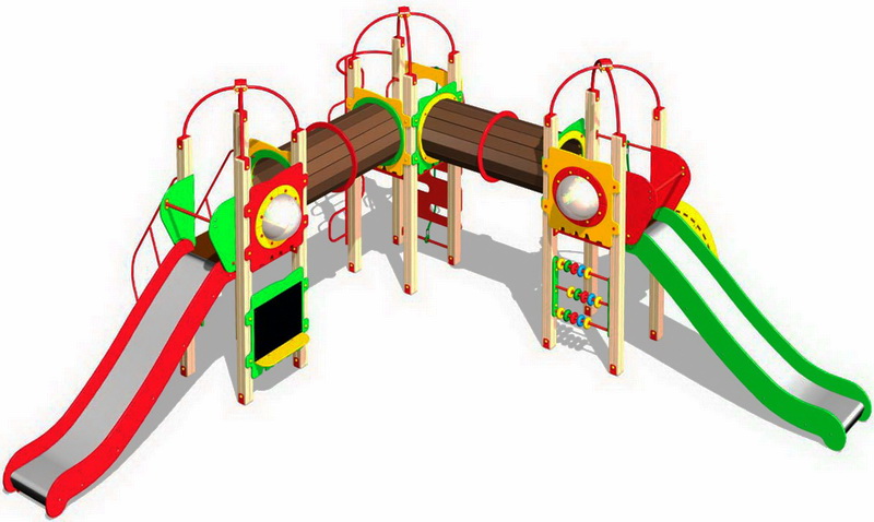 Детский игровой комплекс ZION Черный носорог (КД009)