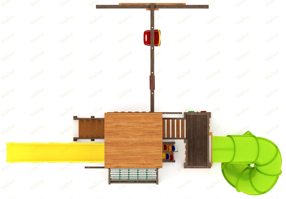 Детская площадка IgraGrad Панда Фани Gride с трубой 2,1м