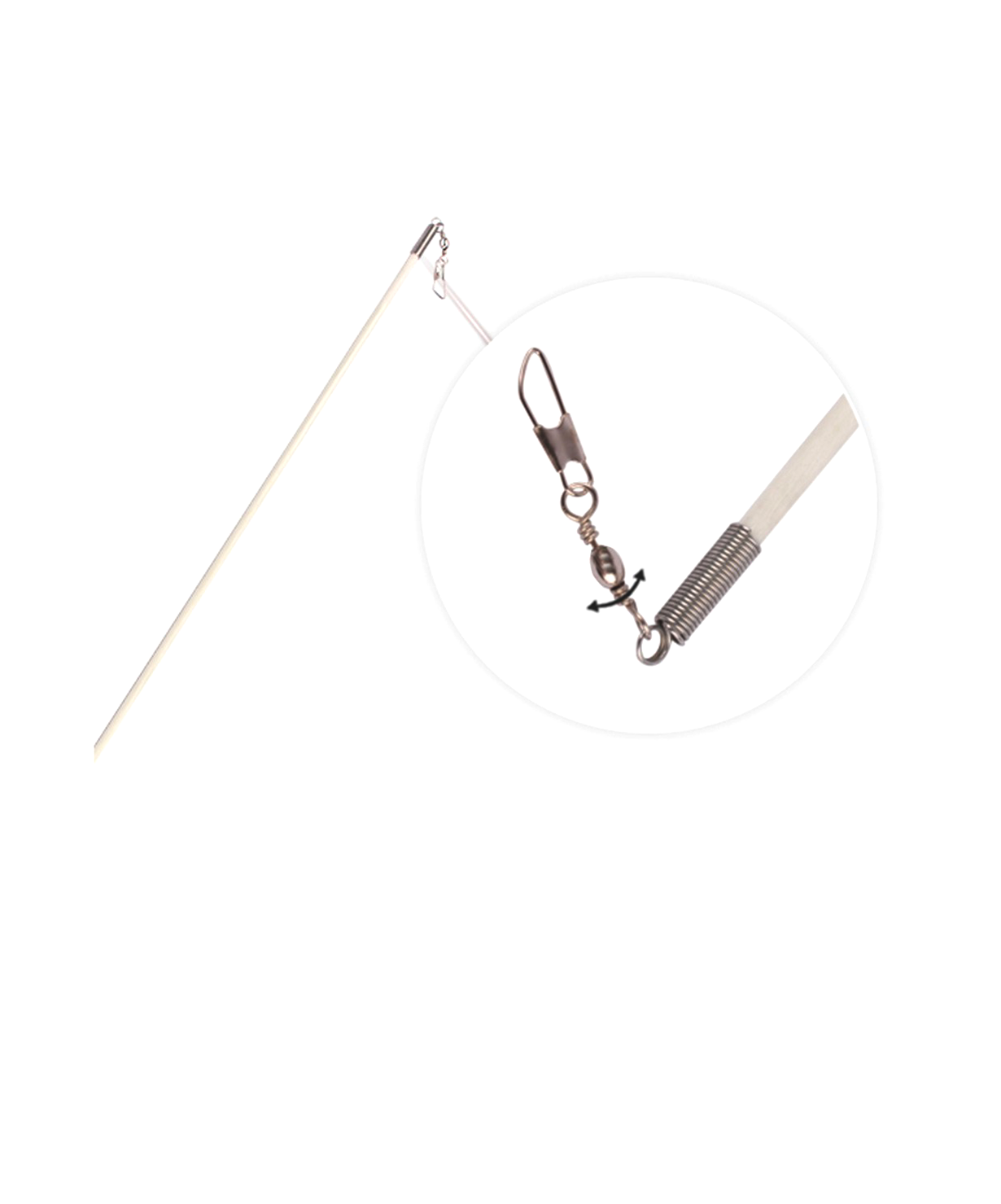 Лента для художественной гимнастики RGR-201, 6 м, с палочкой, оранжевая