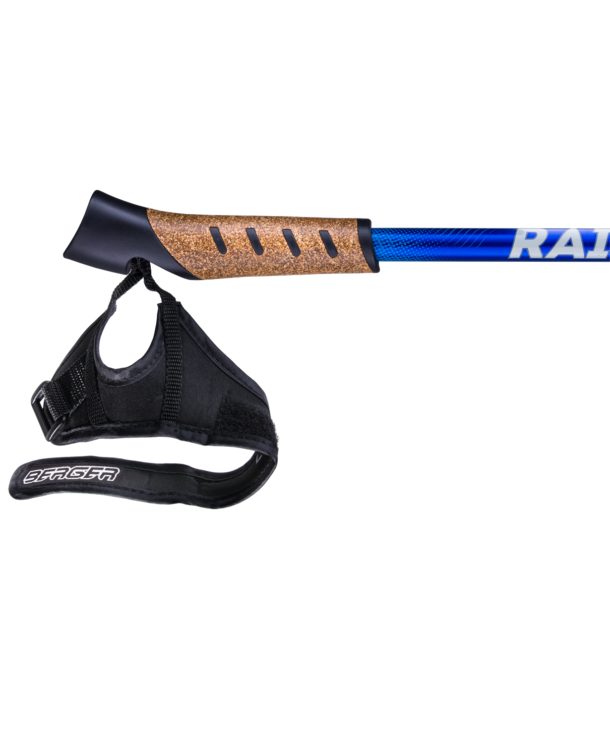 Палки для скандинавской ходьбы Rainbow, 77-135 см, 2-секционные, синий/голубой