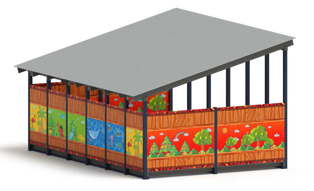 Теневой навес (Карандаши) МФ 71.6.4-09