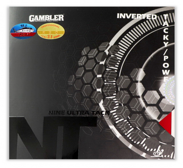 Накладка на ракетку для настольного тенниса GAMBLER Nine ultra tack medium 2,1 red