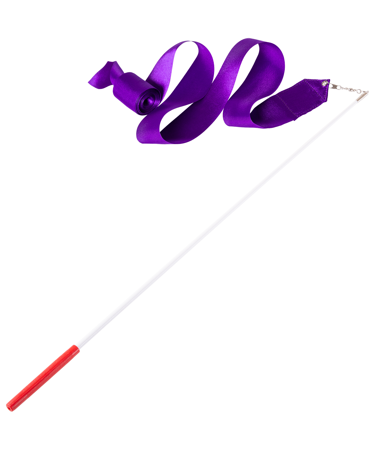 Лента для художественной гимнастики AGR-201 6м, с палочкой 56 см, фиолетовый