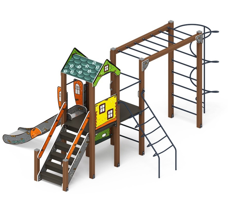 ИГРАЙТЕ С НАМИ (Город) детский игровой комплекс ДИК 2.01.1.08-01 (H=1200)