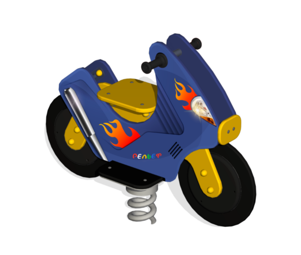 Качалка на пружине для детской площадки Мотоцикл КБ-18