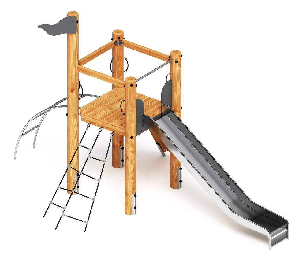 Детский игровой комплекс (Лиственница) H-1400 ДИК 2.24.01-Л