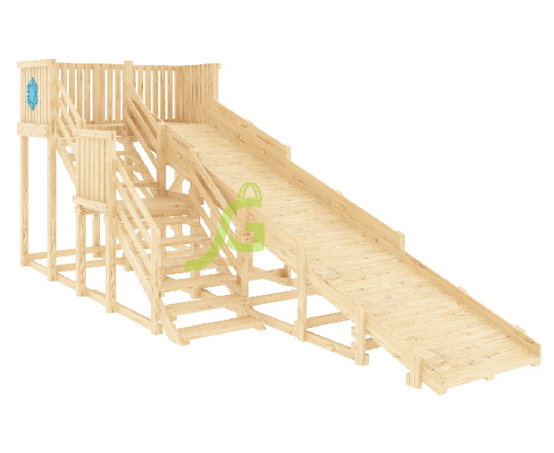 Зимняя горка IgraGrad Snow Fox, скат 5,9 м, без окраски