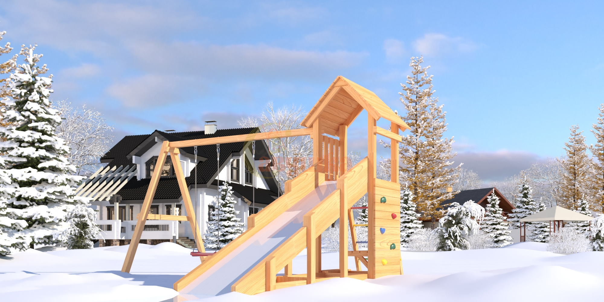 Детская площадка Савушка 4 сезона - Мастер 8