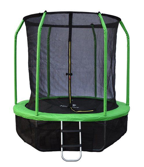 Батут Yarton 6 ft 1,83 м с сеткой и лестницей (зеленый)