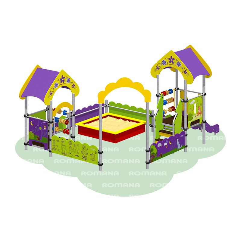 Песочный дворик с горкой Полянка «Romana 109.15.00»