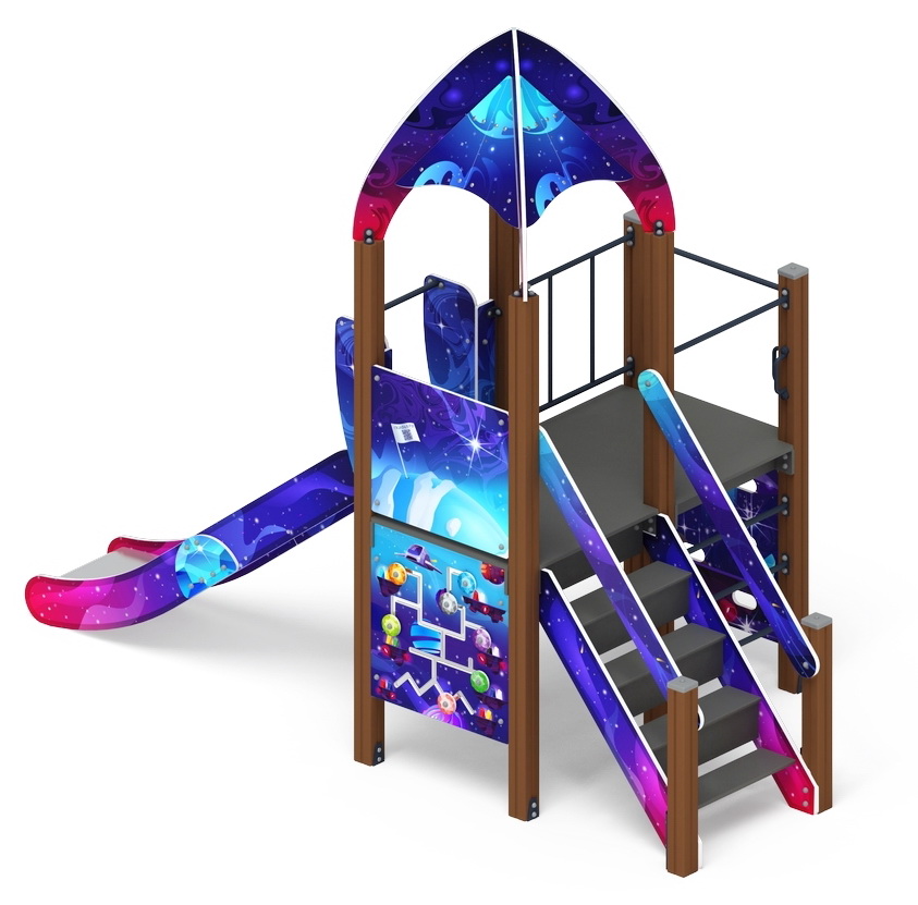 КОСМОПОРТ детский игровой комплекс ДИК 2.14.08-02 (H=1200)