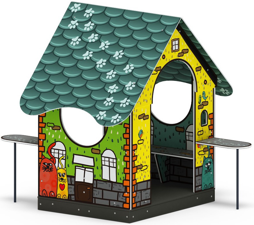 ДОМИК МИНИ тип 2 (Город) для детской площадки МФ 10.01.11-02