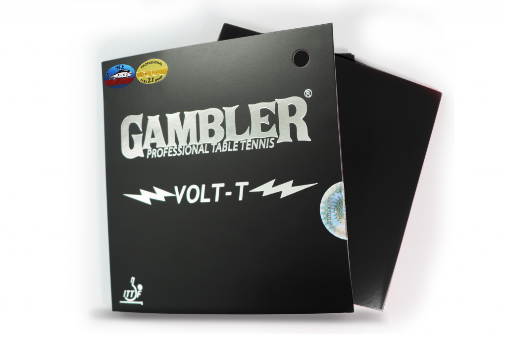 Накладка на ракетку для настольного тенниса GAMBLER Volt t hard 2,1 black