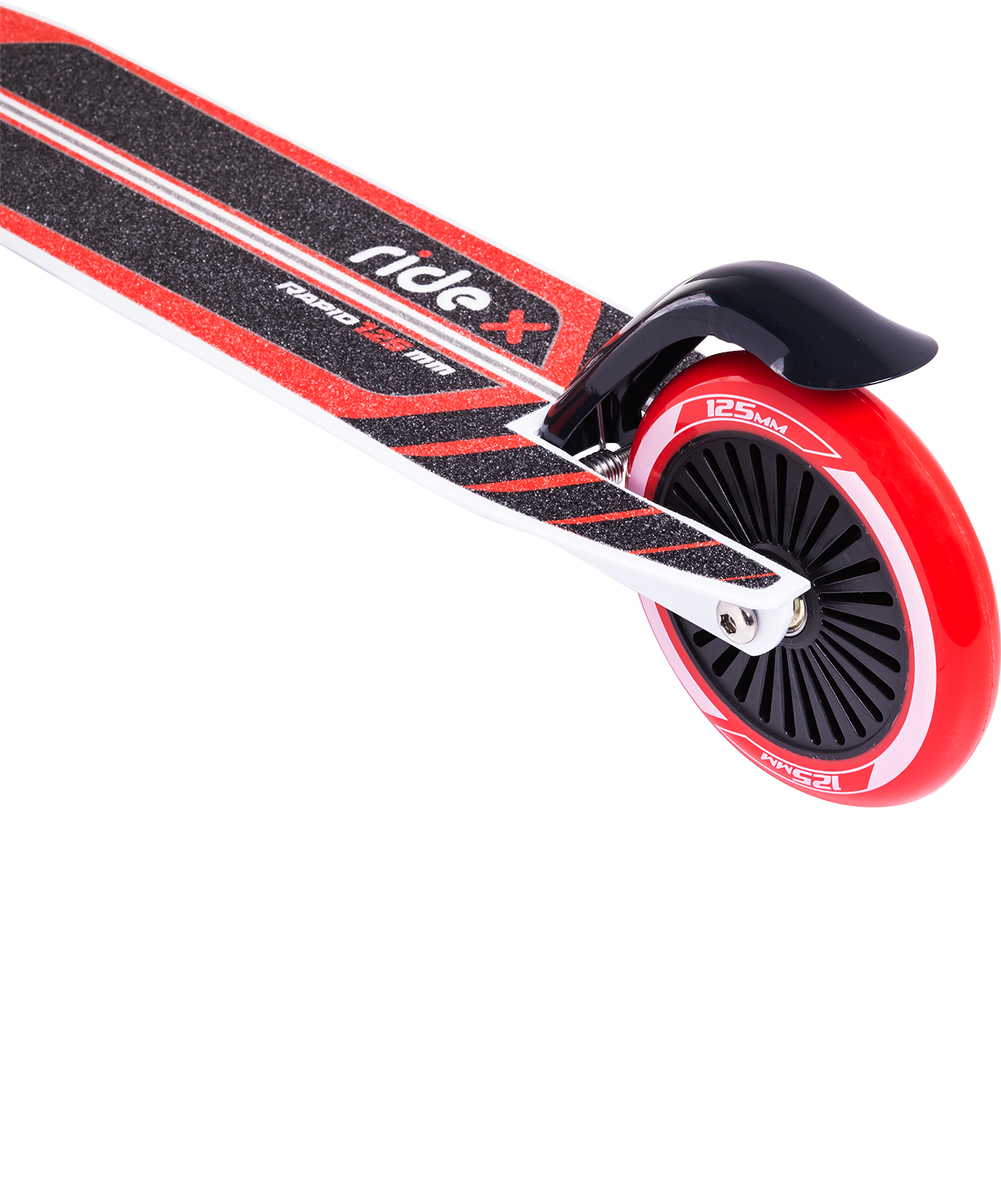 Самокат 2-колесный Rapid 125 мм, красный