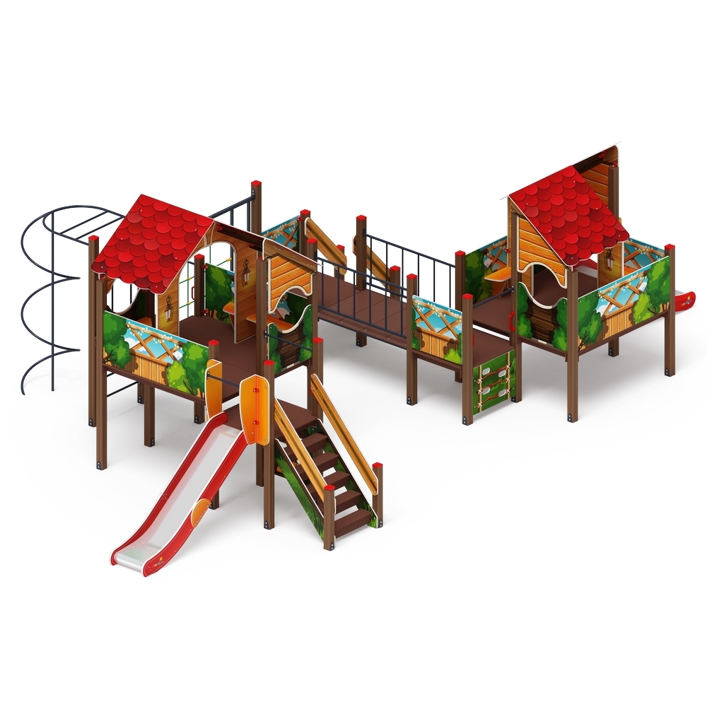 ТЕРЕМОК детский игровой комплекс ДИК 2.07.03-01 (H=1200, H=750)