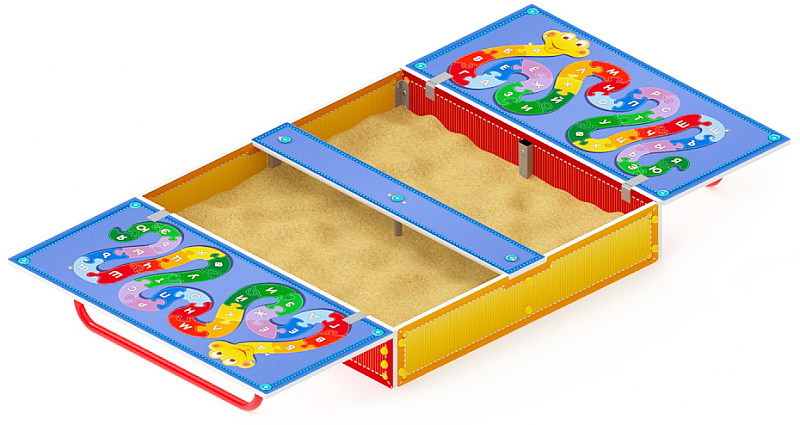 АЗБУКА песочница с крышкой ИО 5.01.11-01