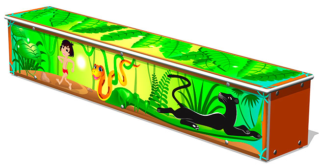 Ящик-скамья ZION для теневых навесов Маугли