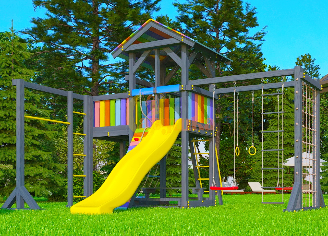 Детская площадка Савушка 3 (Black)