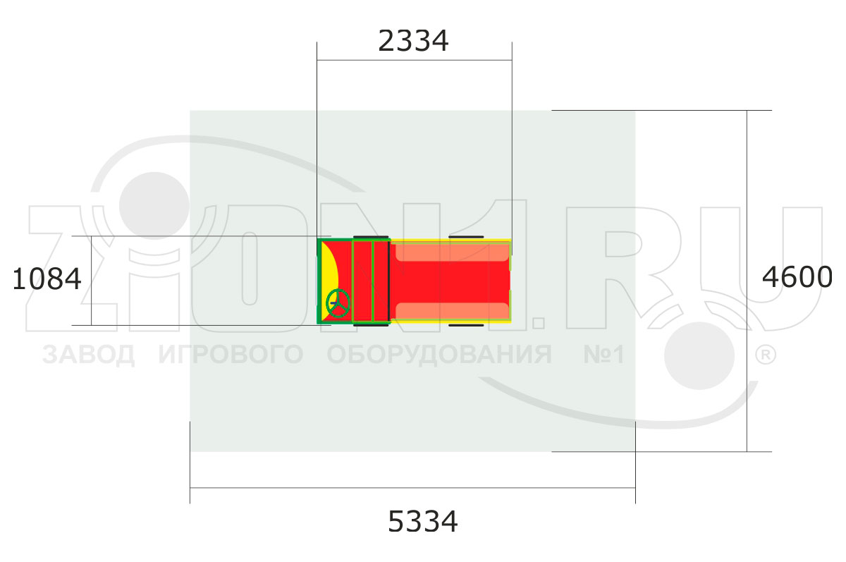 Игровой макет ZION Грузовичок (ИМ004)