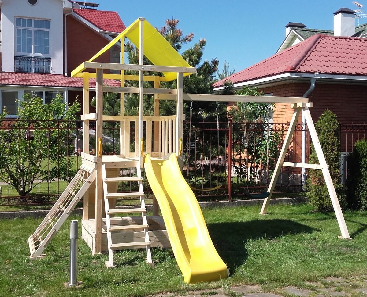 Детская деревянная игровая площадка ЭЛЕМЕНТ 4 Самсон