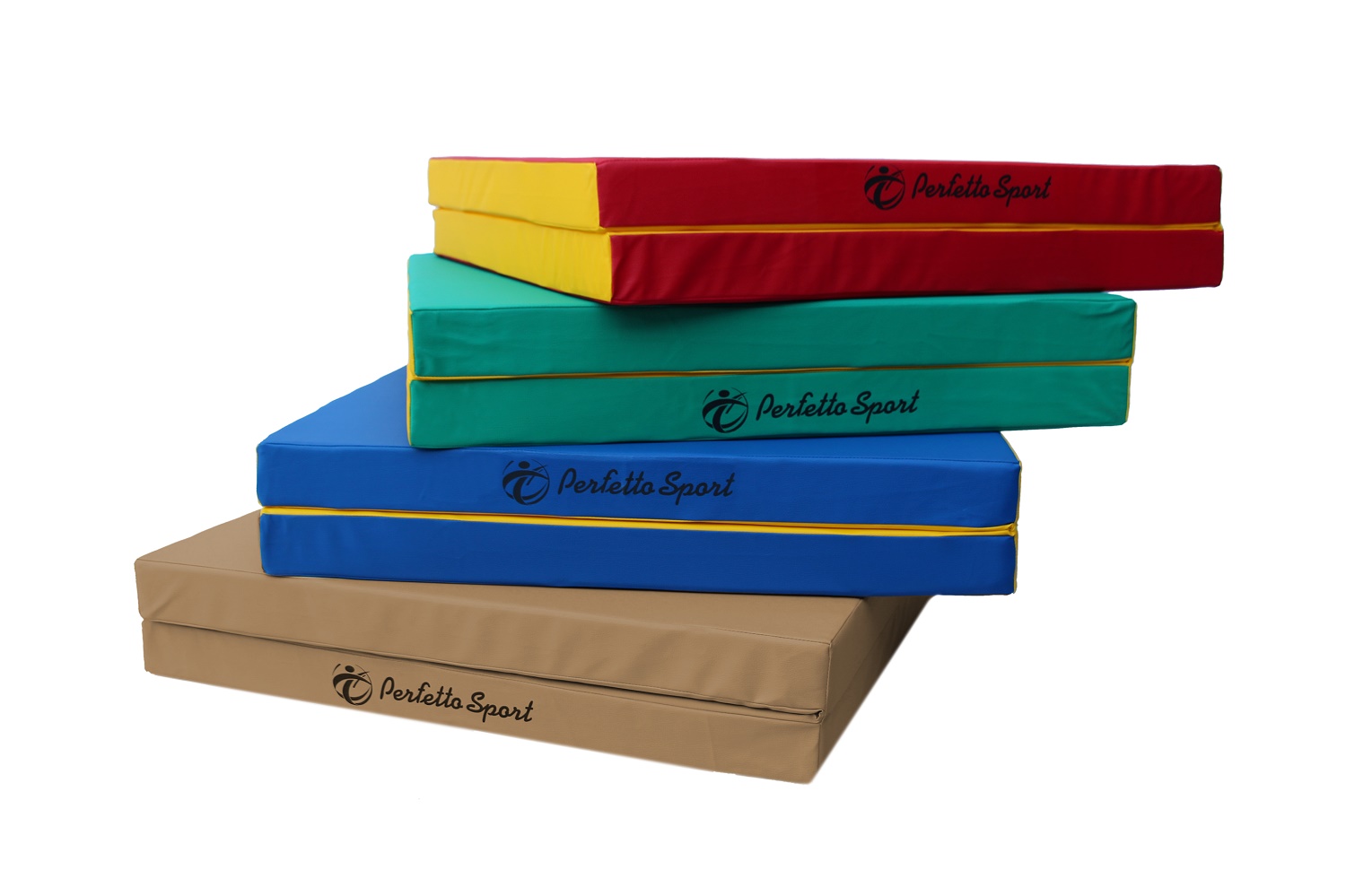 Мат № 10 (100 х 150 х 10) складной 1 сложение PERFETTO SPORT жёлтый