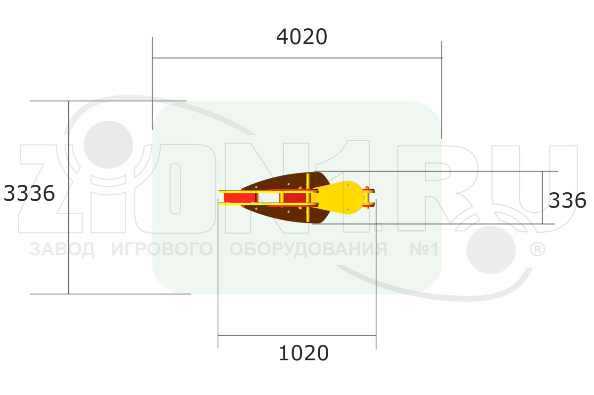 Качалка на пружине ZION Скутер