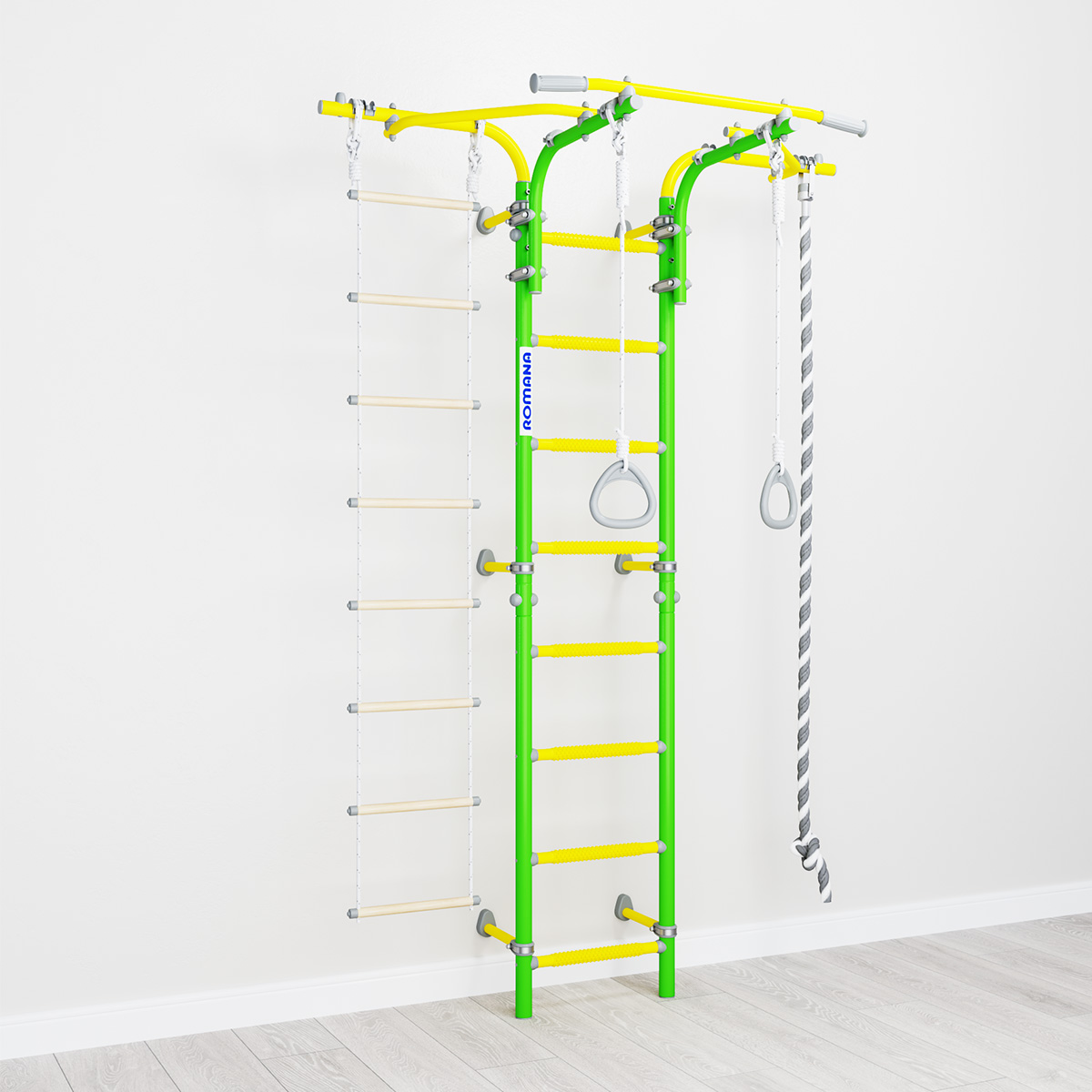 Шведская стенка S6 Karusel Romana (01.21.8.06.410.06.00-14) зелёное яблоко