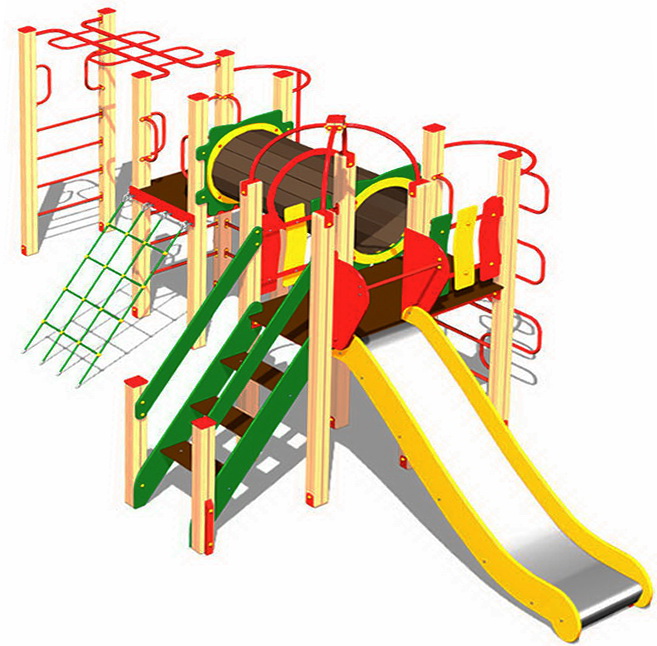 Детский игровой комплекс ZION Белый медведь (КД082)