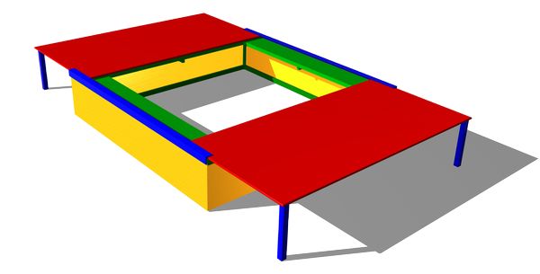 Детская песочница ZION Секрет (П032)
