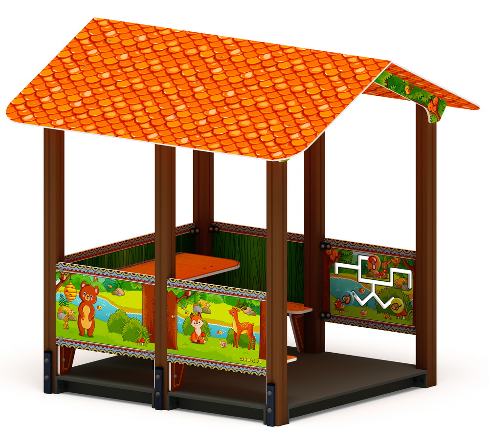 ДОМИК БОЛЬШОЙ 1 (Полянка) для детской площадки МФ 10.01.07-04