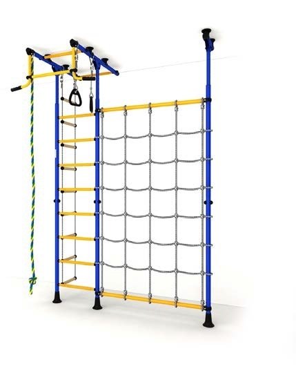 Детский спортивный комплекс ДСКМ "Карусель R3" (ДСКМ-3-8.06.Т.490.01-65) сине/жёлтый