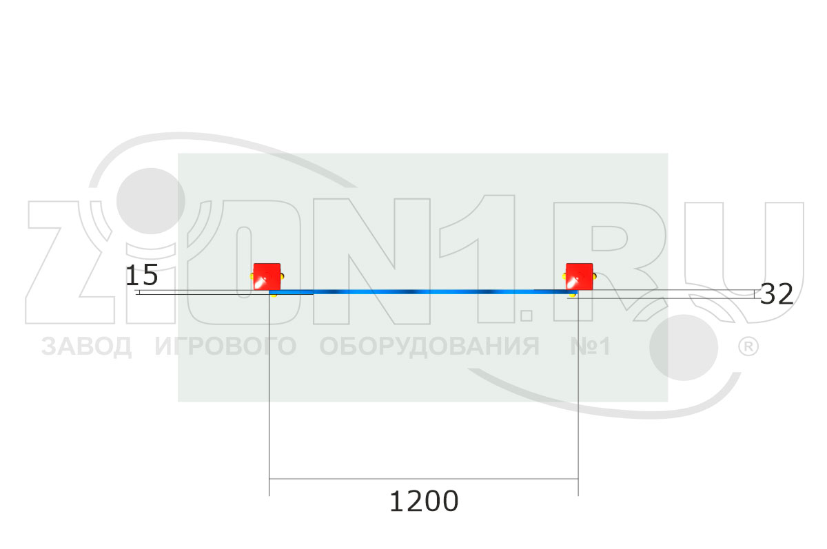 Ограждение детской площадки ZION Космос У1 (ОГД059)