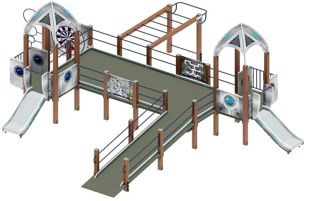 Детский спортивный комплекс ЗАБОТА КОСМОПОРТ (H=750) ДОВ 20.14.01-02