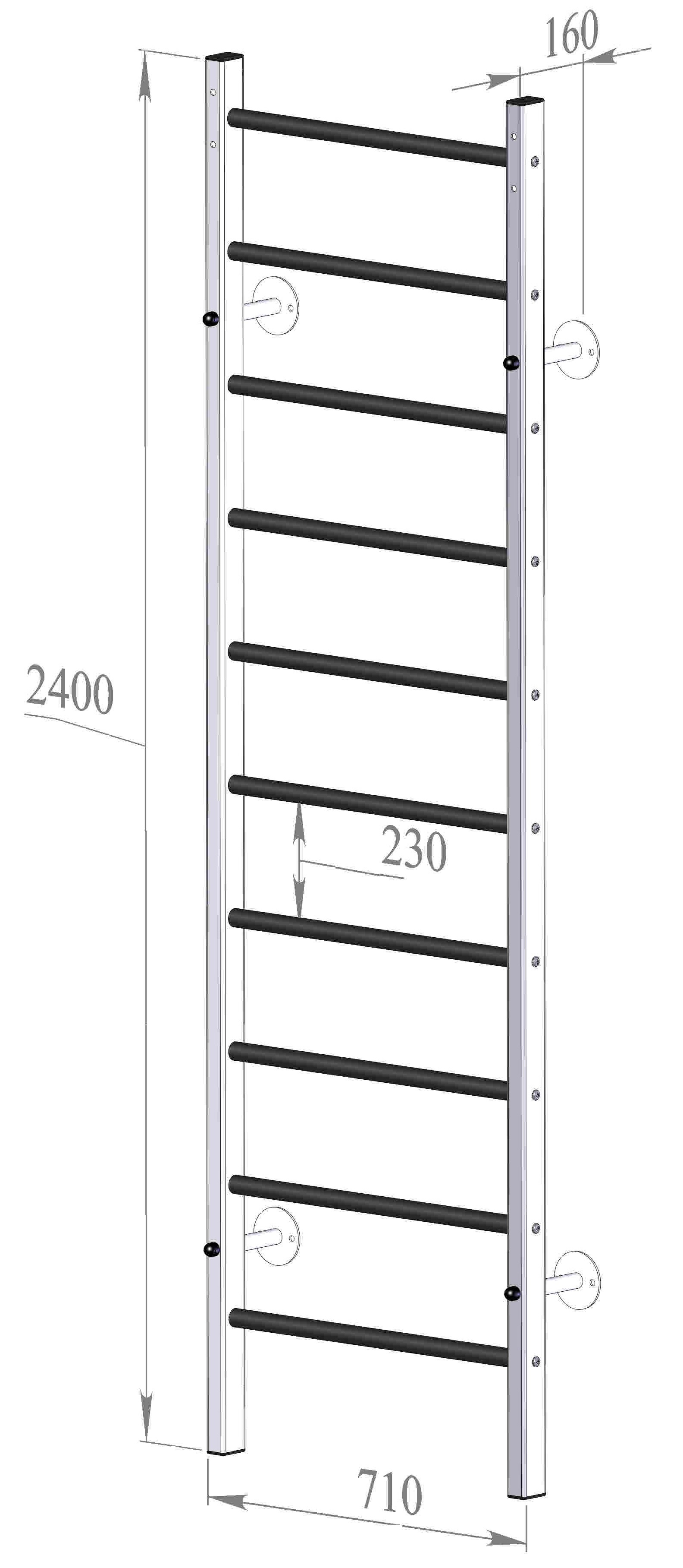 Шведская стенка из стального профиля, AG2
