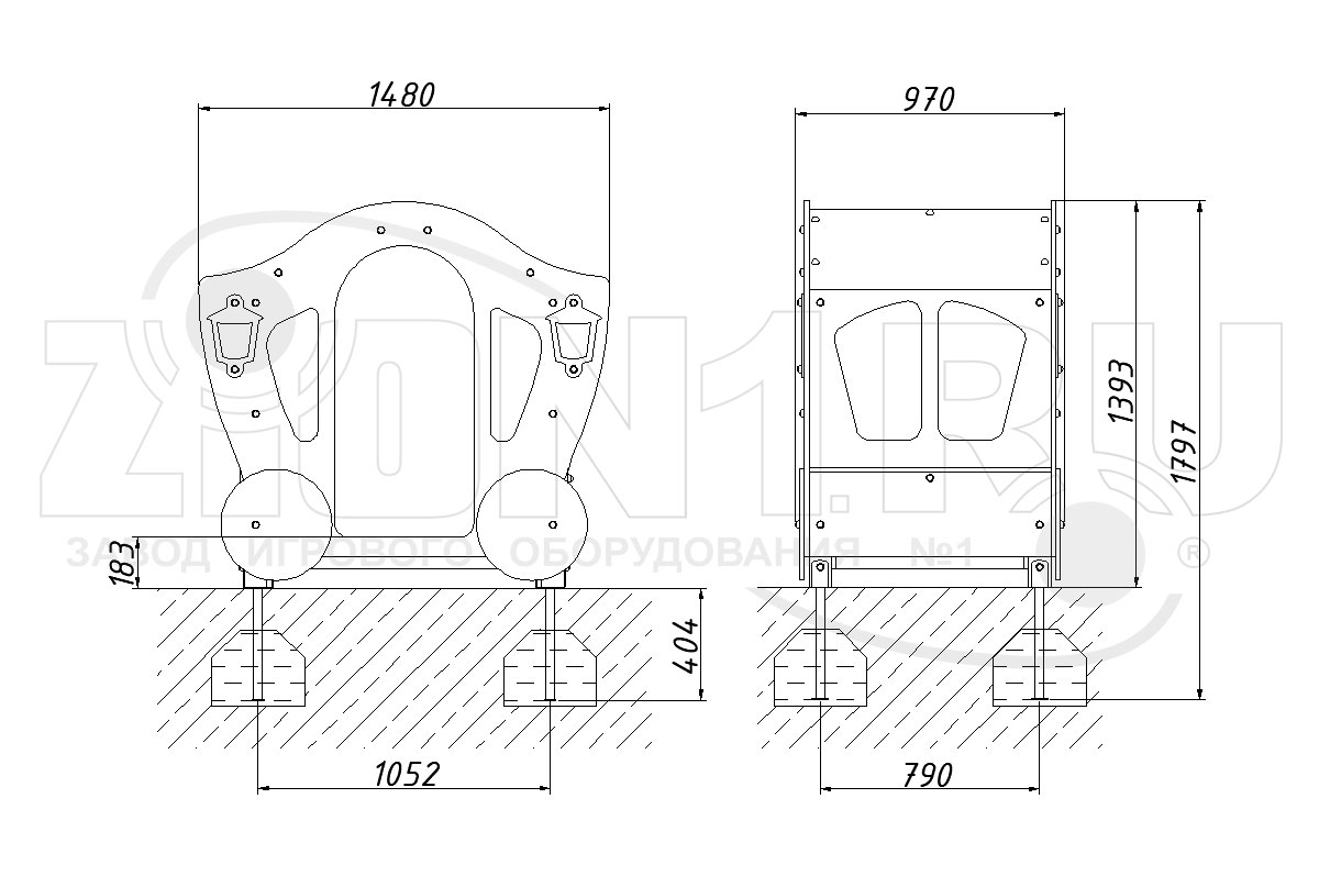 Детский игровой домик ZION Карета 3 (ИМ107)