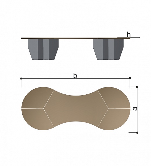 Скамья модульная (фанера) Romana 302.33.00