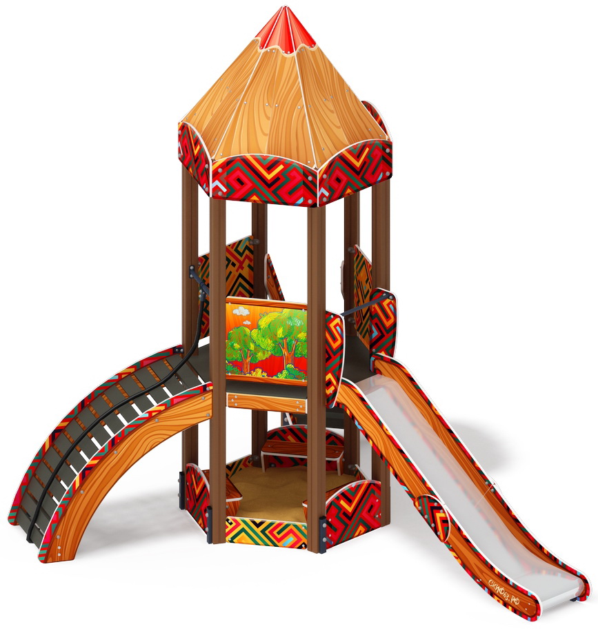 КАРАНДАШИ детский игровой комплекс ДИК 2.26.01-01.С (H=1200)