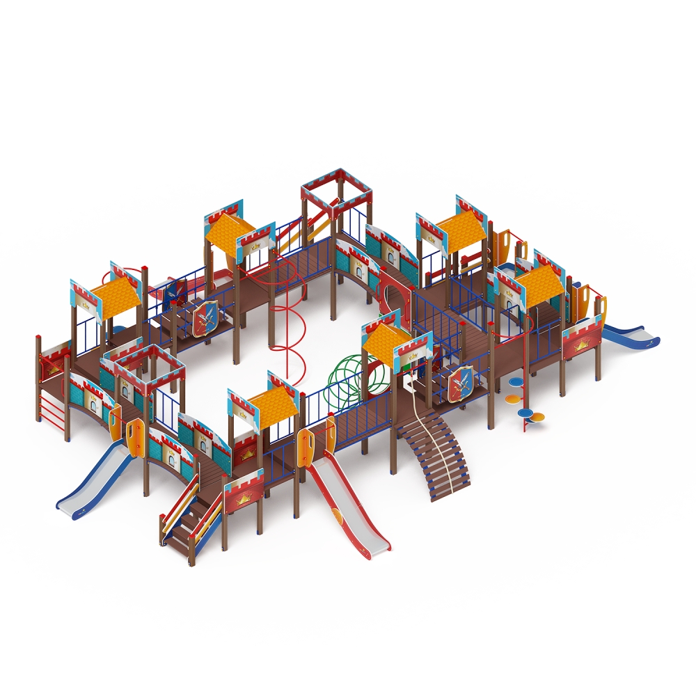 ЗАМОК детский игровой комплекс ДИК 2.18.11-01 (H=1200 H=900)