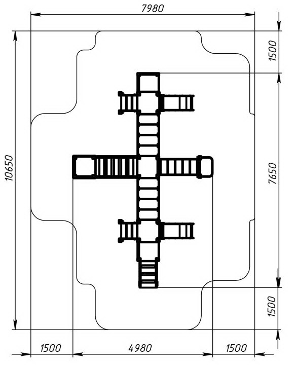КОРОЛЕВСТВО (Коты) детский игровой комплекс ДИК 1.15.05-21 (H=750)