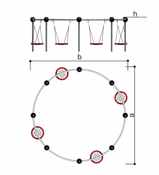 Качели панорамные Гнездо Romana 108.57.00