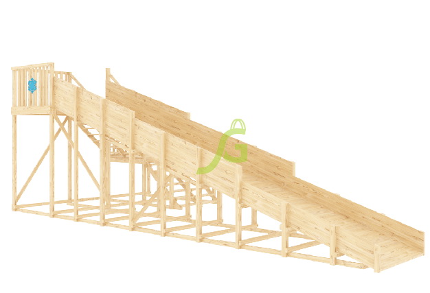 Зимняя горка IgraGrad Snow Fox, скат 10 м (мод. 2), без окраски