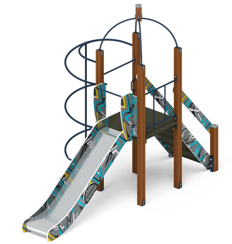 НАВИНА (Техно-голубой) детский игровой комплекс ДИК 2.09.01-01 (Н=1200)