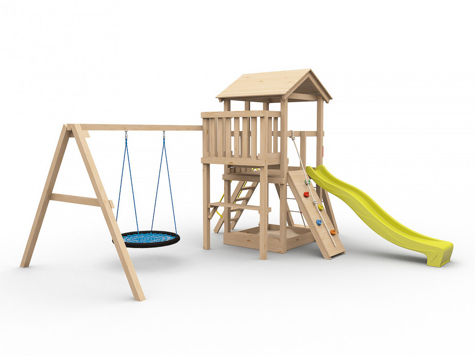 Детская игровая площадка Барни с гнездом (без покраски)