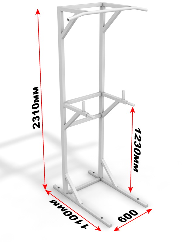 Турник-пресс-брусья, напольный (04.802)